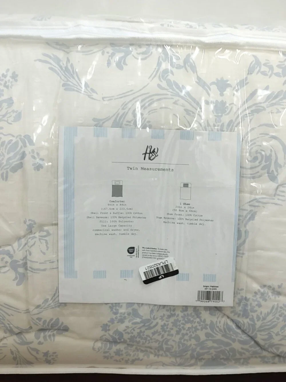 LPN - Harlow & Wren Twin Ruffle Comforter Set - Blue Floral